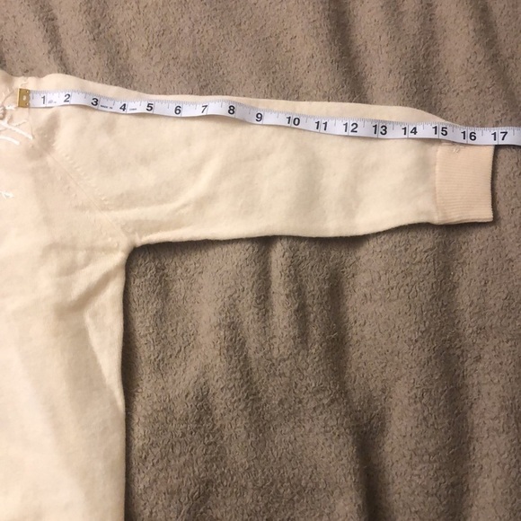 Charles & co yellow floral button up sweater size small​ - Picture 11 of 12